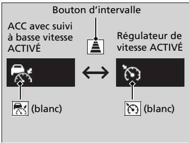Acura MDX (2023) - Pour passer de l'ACC avec suivi à basse vitesse au régulateur de vitesse - 1