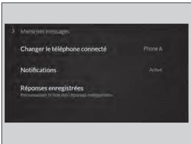 Acura MDX (2023) - Pour configurer les options de message texte - 1