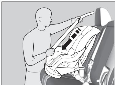 Acura MDX (2023) - Installation d'un siège d'enfant avec une ceinture sous-abdominale/épaulière - 2