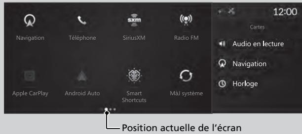 Acura MDX (2023) - ■ Pour passer à l'écran suivant - 1