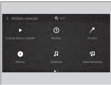 Acura MDX (2023) - Choisir un fichier à partir du menu de la liste de recherche de musique - 1