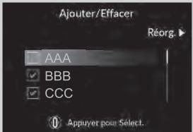 Acura MDX (2023) - Pour ajouter ou retirer des éléments - 1