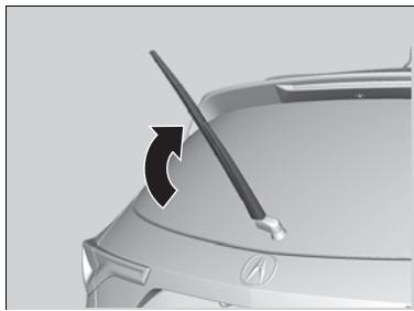 Acura MDX (2023) - Remplacement du balai d'essuie-glace de lunette en caoutchouc - 1