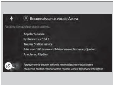Acura MDX (2023) - Écran de reconnaissance vocale - 1