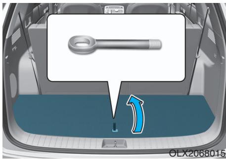 HYUNDAI Palisade (2018-2022) - Crocket de remorquage amovible - 1