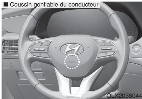 HYUNDAI Palisade (2018-2022) - Emplacement des coussins gonflables? - 1