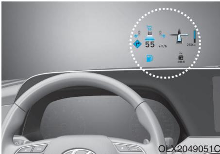 HYUNDAI Palisade (2018-2022) - AFFICHAGE TÊTE HAUTE (HUD) (SI ÉQUIPÉ) - 1