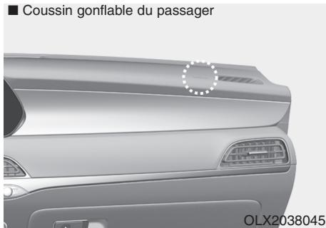 HYUNDAI Palisade (2018-2022) - Emplacement des coussins gonflables? - 3