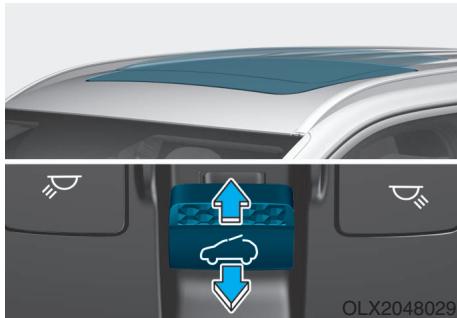HYUNDAI Palisade (2018-2022) - Faire incliner le toit ouvrant (Avant) - 1