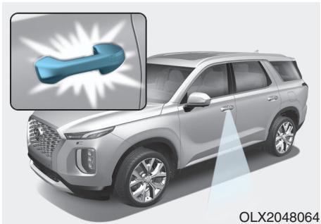 HYUNDAI Palisade (2018-2022) - Système d'accueil (si équipe) Éclairage d'accueil - 1
