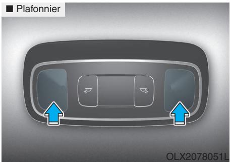 HYUNDAI Palisade (2018-2022) - Remplacement d'une ampoule d'éclairage interieurm - 2