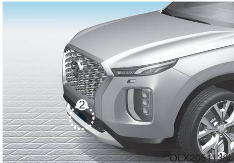 HYUNDAI Palisade (2018-2022) - SYSTÉME D'ASSISTANCE À L'ÉVITEMENT DE COLLISION AVANT (FCA) - FUSION DE CAPTEUR (SELON L'ÉQUIPEMENT) - 4