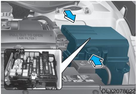 HYUNDAI Palisade (2018-2022) - Panneau de fusibles du compartmentement moteur - 1