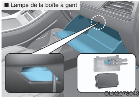 HYUNDAI Palisade (2018-2022) - Remplacement d'une ampoule d'éclairage interieurm - 3