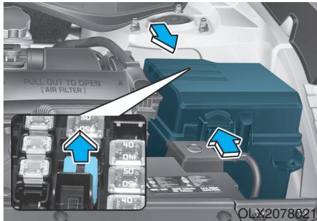 HYUNDAI Palisade (2018-2022) - Remplacement d'un fusible au tableau de bord - 2