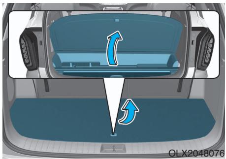 HYUNDAI Palisade (2018-2022) - Compartment de rangement dans le hayon (si équipé) - 1