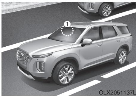 HYUNDAI Palisade (2018-2022) - Capeur de détction (caméra frontale) - 1