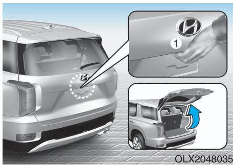 HYUNDAI Palisade (2018-2022) - Hayon non électrique (si équipé) - 1