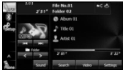 SUBARU Legacy et Outback 2014 Système de navigation - Écoute d'un fichier musical USB - 1