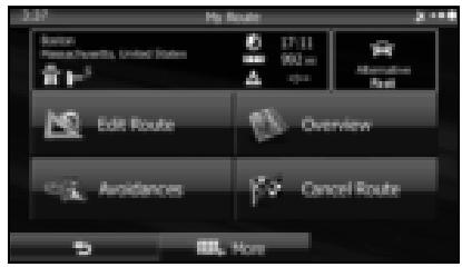 SUBARU Legacy et Outback 2014 Système de navigation - Changement de méthode de recherche d'itinéraire (autres itinéraires, etc.) - 1