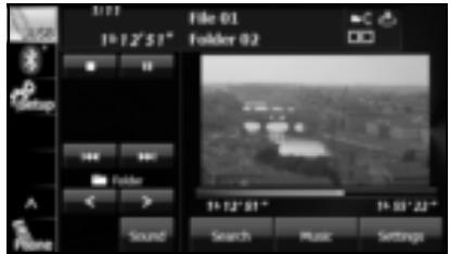 SUBARU Legacy et Outback 2014 Système de navigation - Appuyez sur la touche tactile Settings (Options). - 1