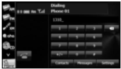 SUBARU Legacy et Outback 2014 Système de navigation - Passer un appel en saisissant un numéro de téléphone - 2