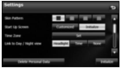 SUBARU Legacy et Outback 2014 Système de navigation - ■ Personnalisation d'interface - 2