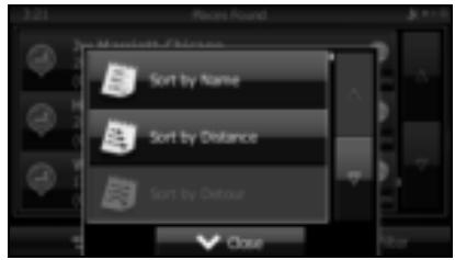 SUBARU Legacy et Outback 2014 Système de navigation - Appuyez sur la touche tactile Favourites (Favoris) Quick Search (Recherche rapide) pour afficher une liste basique des endroits. - 2