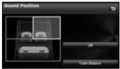 SUBARU Legacy et Outback 2014 Système de navigation - Réglage de la balance audio - 1