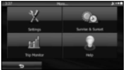 SUBARU Legacy et Outback 2014 Système de navigation - « More (Plus) » Menu - 1