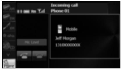 SUBARU Legacy et Outback 2014 Système de navigation - Lorsque vous entendez la sonnerie du téléphone, appuyez sur la touche tactile 📞 sur l'écran Talking (Communication en cours). - 1