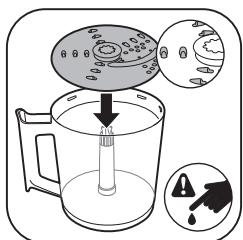 PHILIPS HR2684 - Utilisation du disque du robot de cuisine (HR2685 uniquement) - 1
