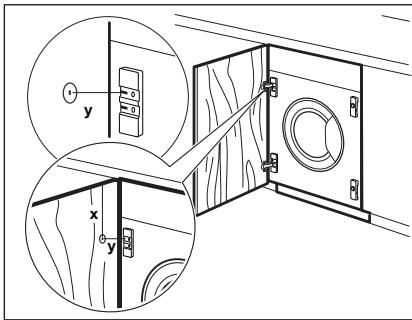 ELECTROLUX EW7F1482BI - Inversion du sens d'ouverture de la porte du meuble - 2