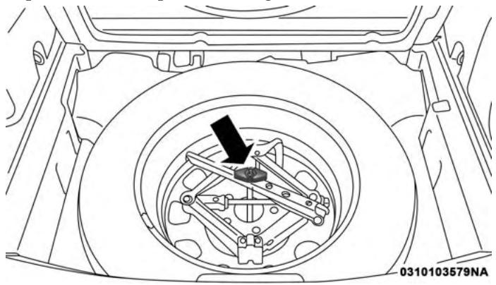 JEEP Compass (2017) - Emplacement du cric - 1