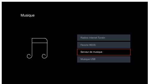 DENON AVCX4800H - Lecture de fichiers stockés sur un ordinateur ou un stockage NAS - 1