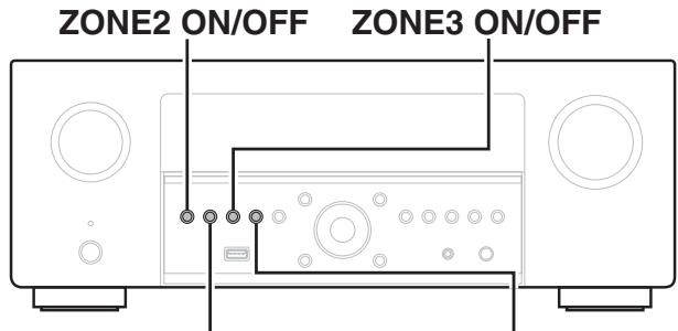 DENON AVCX4800H - Lecture simultanée de la même source dans la MAIN ZONE, la ZONE2 et la ZONE3 (réglage du partage TV audio) - 2