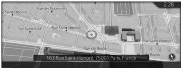 MAZDA CX-30 (2019) Système de navigation - Sélectionner une position sur la carte comme destination - 4