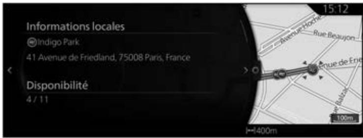 MAZDA CX-30 (2019) Système de navigation - Recherche d'informations sur les établissements situés à proximité pour faire passer votre temps d'attente pendant la recharge - 2