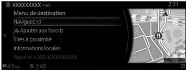 MAZDA CX-30 (2019) Système de navigation - Zone recherche : - 1