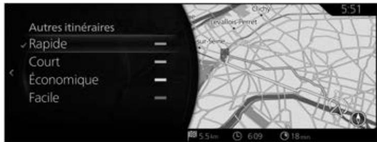 MAZDA CX-30 (2019) Système de navigation - Vérifier des itinéaires alternatifs au moment de la planification de l'itinéaire - 6