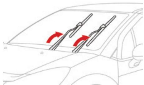 DS Automobiles DS3 Phase 3 (2016-2019) - Position verticale de l'essuie-vitre avant - 1
