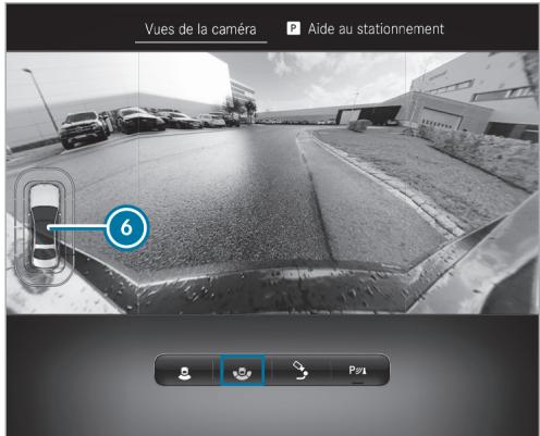 Mercedes-Benz Classe E Break (2023) - Menu Vues de laamera (vue du dessus) - 1