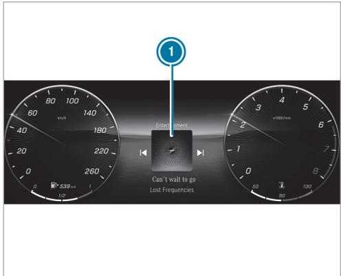 Mercedes-Benz Classe E Break (2023) - Changement de station radio ou de titre dans la liste des stations ou des titres - 1
