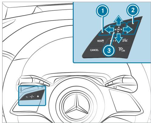 Mercedes-Benz Classe E Break (2023) - Utilisation de l'écran conducteur - 2