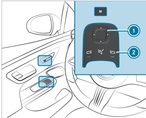 Mercedes-Benz Classe E Break (2023) - Fonctions supplémentaires des touches - 2