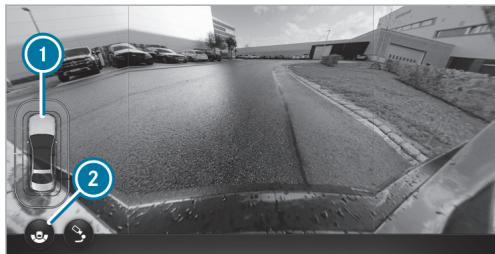 Mercedes-Benz Classe E Break (2023) - Fonctionnement des caméras panoramicques - 6