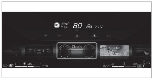 Mercedes-Benz Classe E Break (2023) - Remarques relatives aux menus sur l'écran conducteur - 2