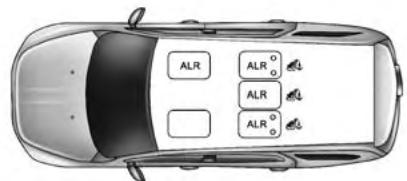 JEEP Grand Cherokee WK2 Phase 2 (2013-2017) - Ceinture à trois points d'ancrage pour l'installation d'un ensemble de retenue pour enfants dans ce véhicule - 1