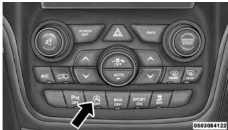 JEEP Grand Cherokee WK2 Phase 2 (2013-2017) - Désactivation manuelle du système d'arrêt et de démarrage - 1