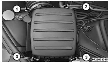 JEEP Grand Cherokee WK2 Phase 2 (2013-2017) - Dépose du filtre à air du moteur - 1